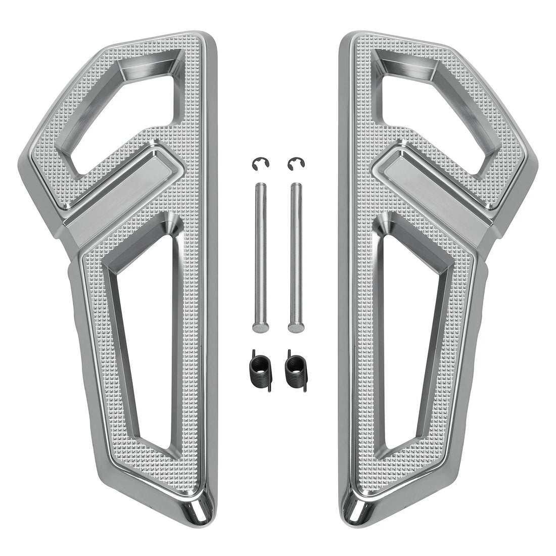 Chrome Driver Footboards Floorboards Fit For Harley Softail Slim Fat Boy 2018-24