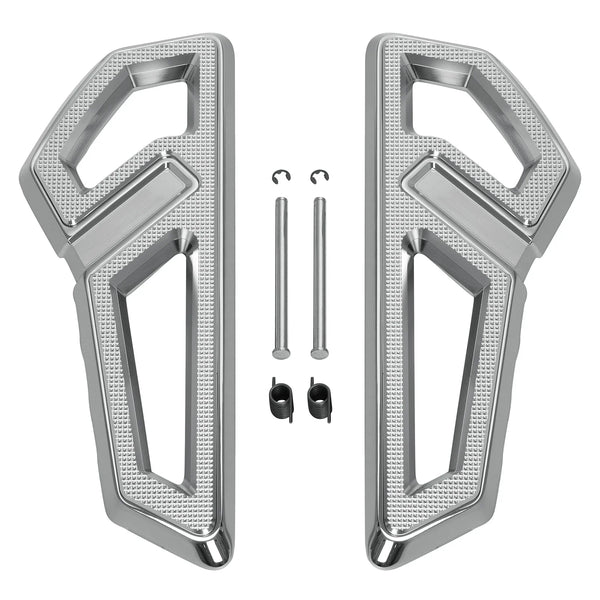 Chrome Driver Footboards Floorboards Fit For Harley Softail Slim Fat Boy 2018-24