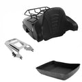 Chopped Trunk Backrest Mount Rack Fit For Harley Touring 09-13 US