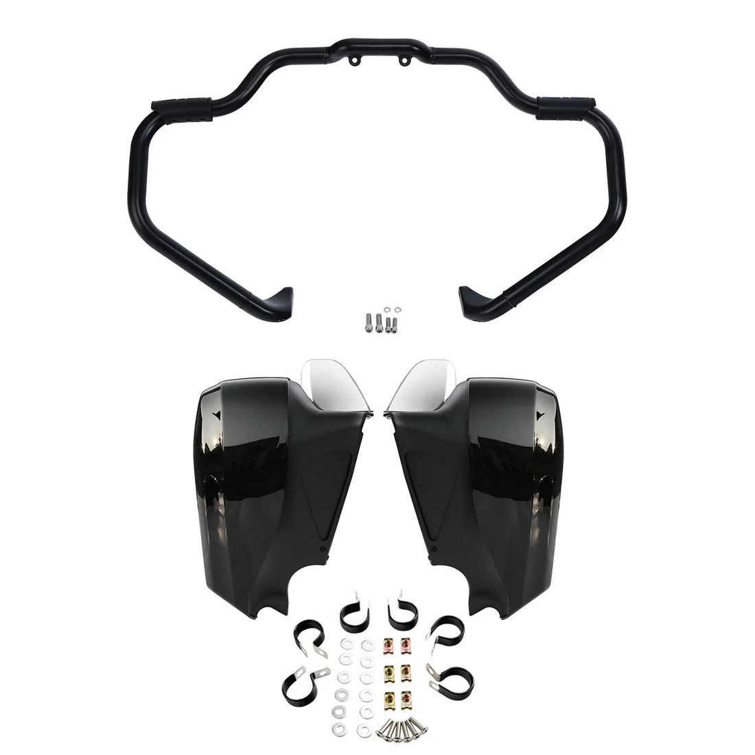 Mustache Engine Guard Bar Lower Vented Fairings Fit For Indian Chieftain 14-2018