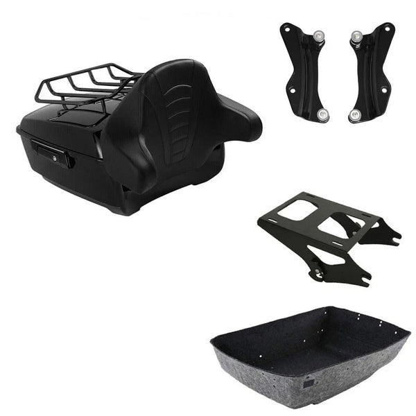 King Trunk Backrest Mount Rack Docking Kit Fit For Harley Cvo Road Glide 14-2026