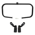 Black Engine Guard Crash Bar Footpegs Mount Fit For Harley Road King 1997-2008