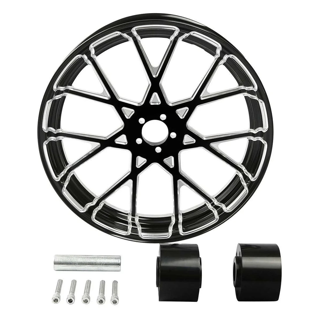 18" x 3.5" CNC Front Wheel Rim Dual Disc Hub Fit For Harley Road Glide 1997-2021