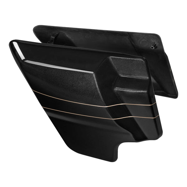 Battery Side Covers Panel Fit For Harley Road Street Glide 2009-24 Black Quartz