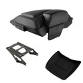Matte Black Razor Trunk Backrest Pad Mount Rack Fit For Harley Touring 14-26 25