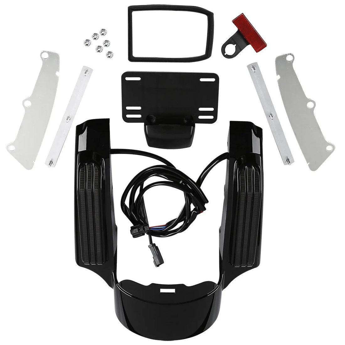 Smoke Rear Fender Fascia Set Fit For Harley Electra Street Road Glide 2014-2024
