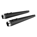 4" Slip on Megaphone Mufflers Exhaust Fit For Harley Touring Road Glide 95-2016