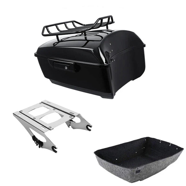 King Trunk Luggage Rack Mount Fit For Harley Electra Street Road Glide 2014-2026