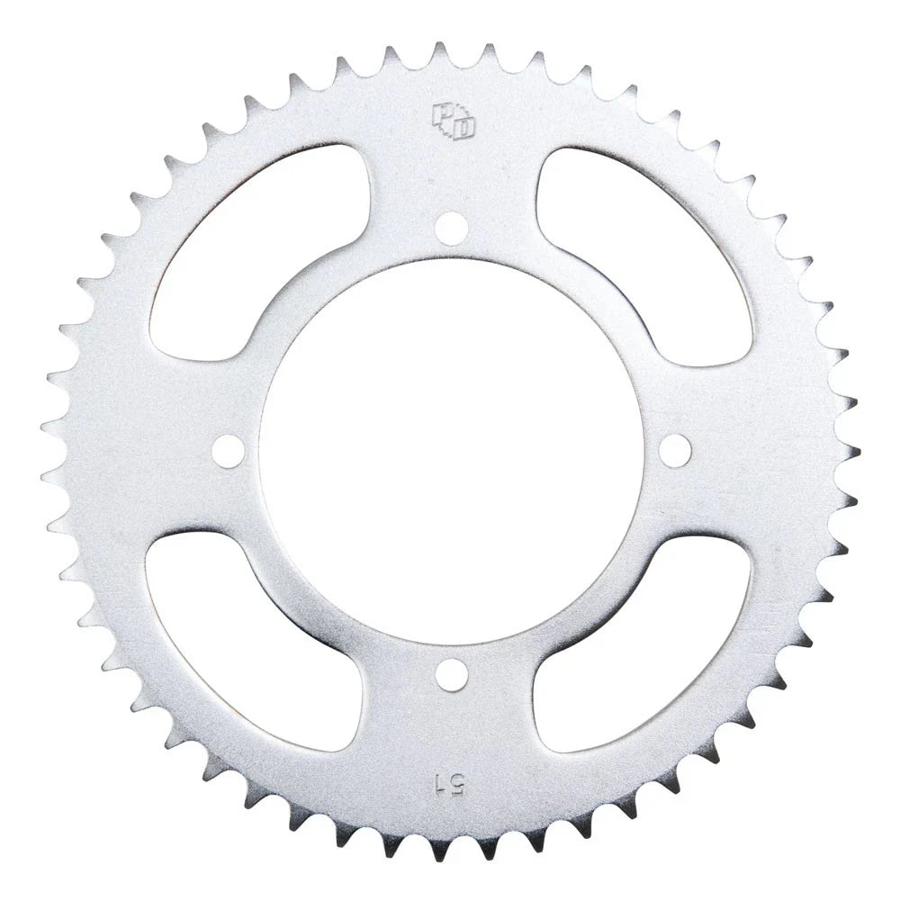 Primary Drive Rear Steel Sprocket 51 Tooth Silver For Kawasaki KX85 2001-2023