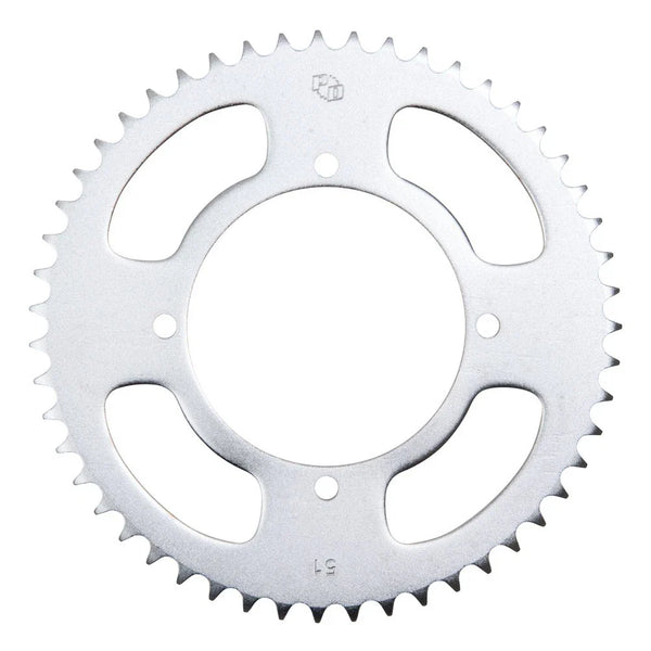 Primary Drive Rear Steel Sprocket 51 Tooth Silver For Kawasaki KX85 2001-2023