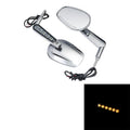 Rear View Mirrors LED Turn Signals Fit For Harley V-Rod Vrod Vrscf 2009-2017