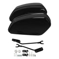 Vivid Black Hard Saddle Bags Fit For Harley Softail Standard Street Bob 18-24 19