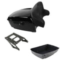 King Trunk Pad Mount Rack Fit For Harley Touring Electra Road Glide 14-26 Black