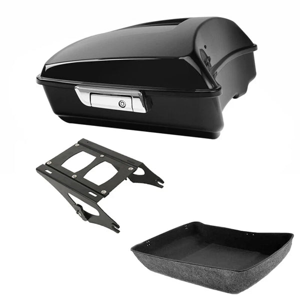 Chopped Trunk & Mounting Rack Fit For Harley Road Street Glide Touring 2014-2026