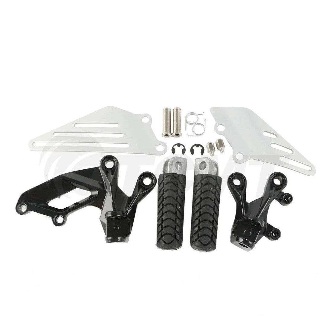Front Rider Footpegs Footrest Set Fit For Kawasaki Ninja ZX14R ZZR1400 2006-2023