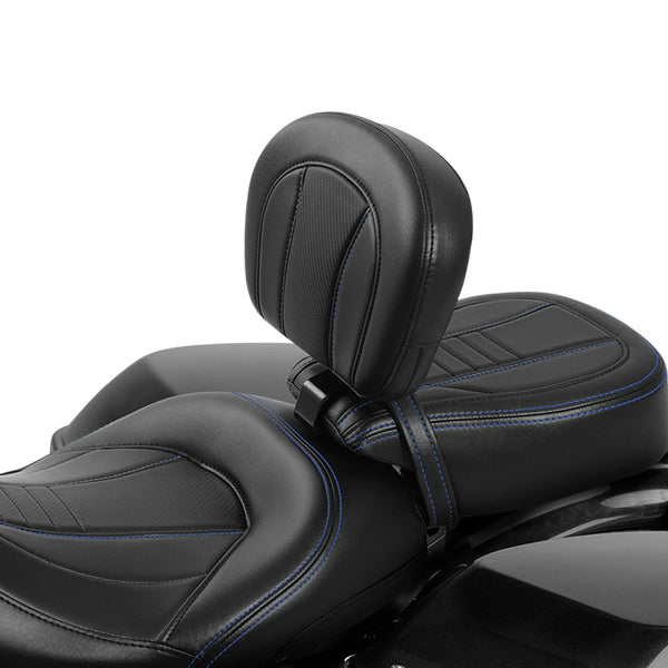 Low-Profile Driver Passenger Seat Rider Backrest Fit For Harley Road Glide 09-23