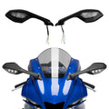 Pair Rear View Mirrors LED Turn Signals Fit For Yamaha Yzf R9 2025