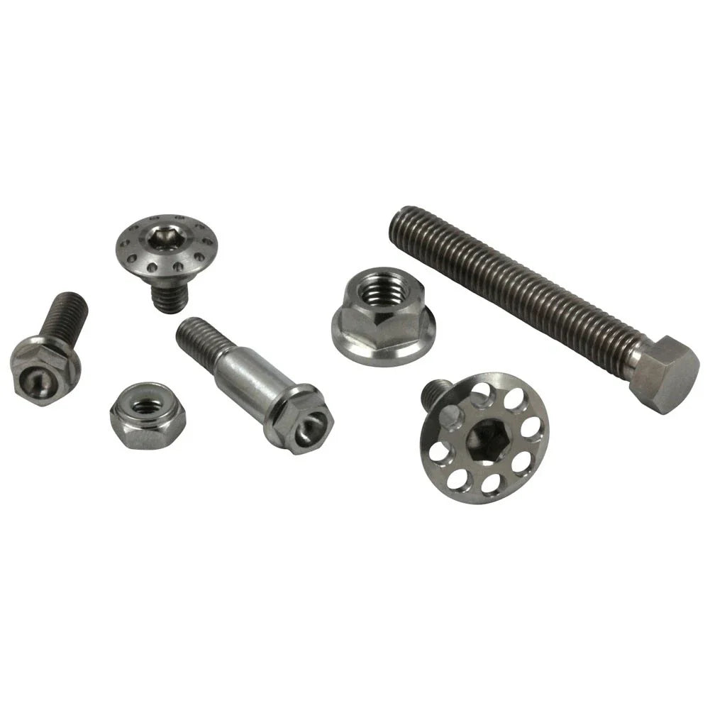 Works Connection Rear Master Cylinder Titanium Bolt Kit For Honda CRF450R