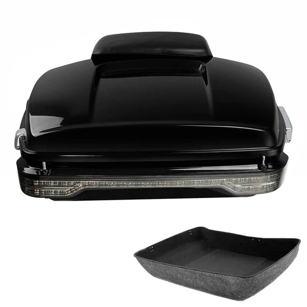 Chopped Trunk Luggage Backrest LED Light Fit For Harley Electra Glide 2014-2026