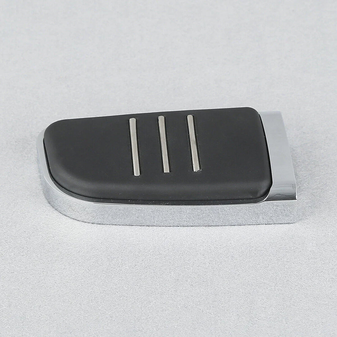 Chrome Rubber Brake Pedal Fit For Harley Touring Road King 1980-2025