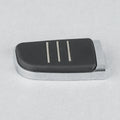 Chrome Rubber Brake Pedal Fit For Harley Touring Road King 1980-2025