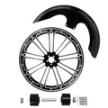 21" Front Wheel Rim Dual Disc Hub Fender Fit For Harley Road Glide ABS 1997-2021