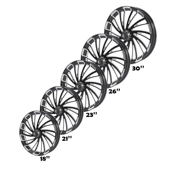 18 21 23 26 30'' Wheel Rim Single/Dual Disc Hub Fit For Harley Road Glide 08-23