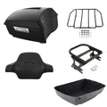 Matte King Trunk Luggage Backrest Mount Rack Fit For Harley Electra Glide '97-08