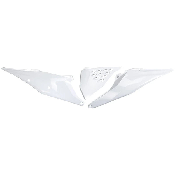 UFO Side Panels Vented 2020 White For KTM 150 XC-W (Fuel Injected) 2020-2023