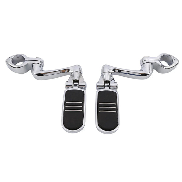 360 Adjustable Highway Foot Peg 1 1/4" Engine Guard Mount Fit For Harley Touring