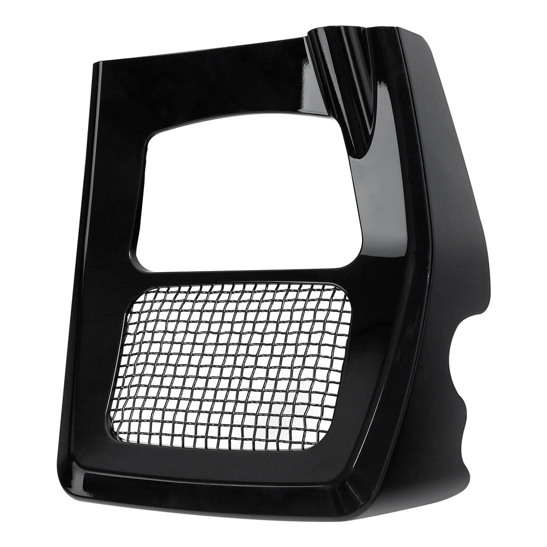 Fit For Harley Road King 17-24 Front Chin Spoiler Radiator Cover Vivid Black
