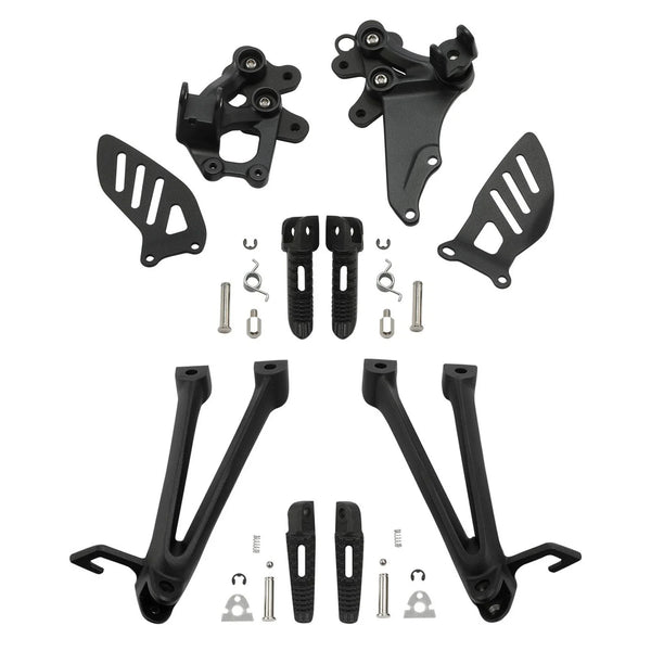 Driver Passenger Footrests Bracket Kit Fit For Suzuki GSXR600 GSXR750 2006-2007