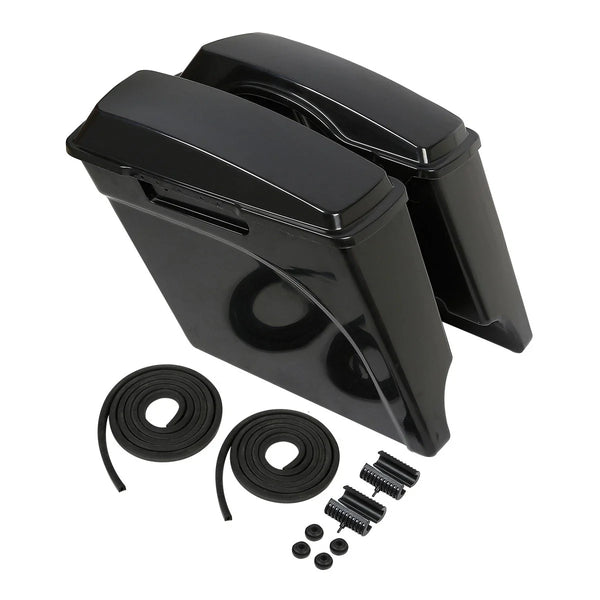 Unpainted 5" Stretched Saddlebags Fit For Harley Touring 1993-2013 Road Glide