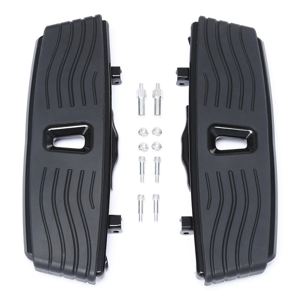 Black Driver Floorboard Fit For Harley Softail Fat Boy 1986-2017 Touring 1986-24