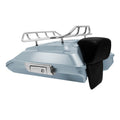 Silver Razor Trunk Backrest Top Rack Fit For Harley Touring 14-24