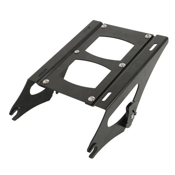Black Detachable Two Up Mounting Rack Fit For Harley Touring Road Glide 2014-26