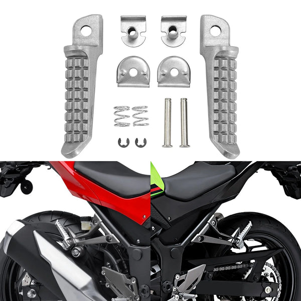 Rear Passenger Foot Pegs Fit For Kawasaki Ninja 250 1988-2012 ZX6R 1990-2002 01