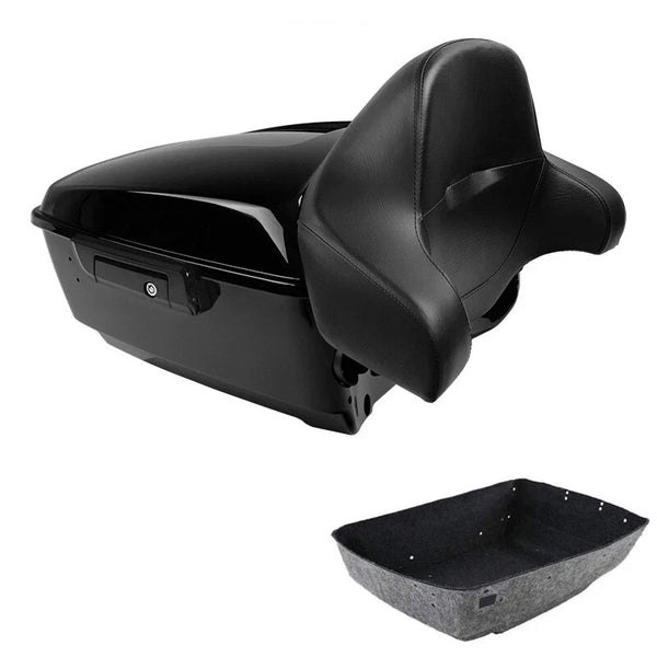 King Trunk Backrest Pad Fit For Harley Touring Street Electra Glide 2014-2026 25