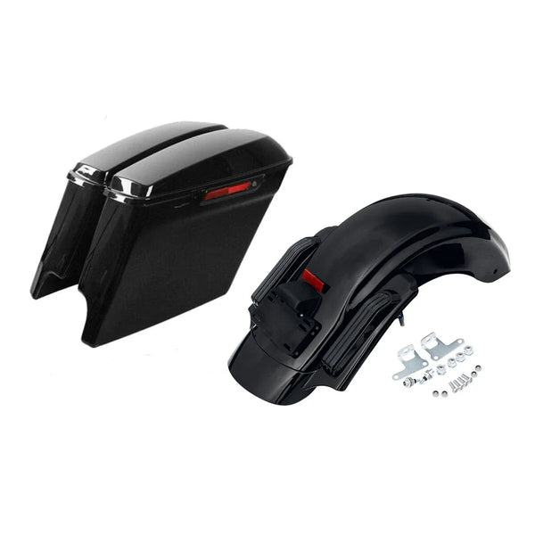 5" Stretched Saddlebag Rear Fender Fit For Harley Cvo Road King Glide 2014-2024