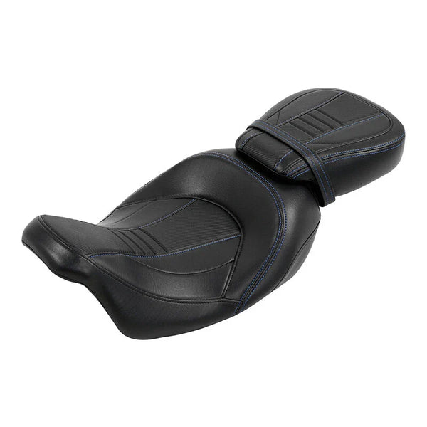 Black Driver Passenger Seat Fit For Harley Cvo Road Street Glide Flhx 2009-2023