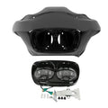 Front Fairing & Dual LED Headlight Assembly Fit For Harley Road Glide Fltr 98-13