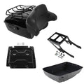 Black King Trunk Backrest Rack Plate Fit For Harley Heritage Classic 2018-2026
