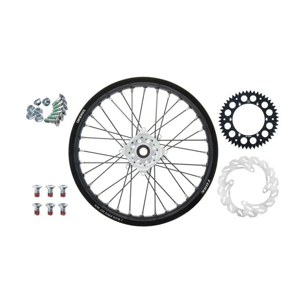 Tusk 1931330143a831-82a64b Impact Complete Rear Wheel Package 19 x 2.15 Black
