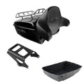 King Trunk Backrest Pad Mount Rack Fit For Harley Touring 09-2013