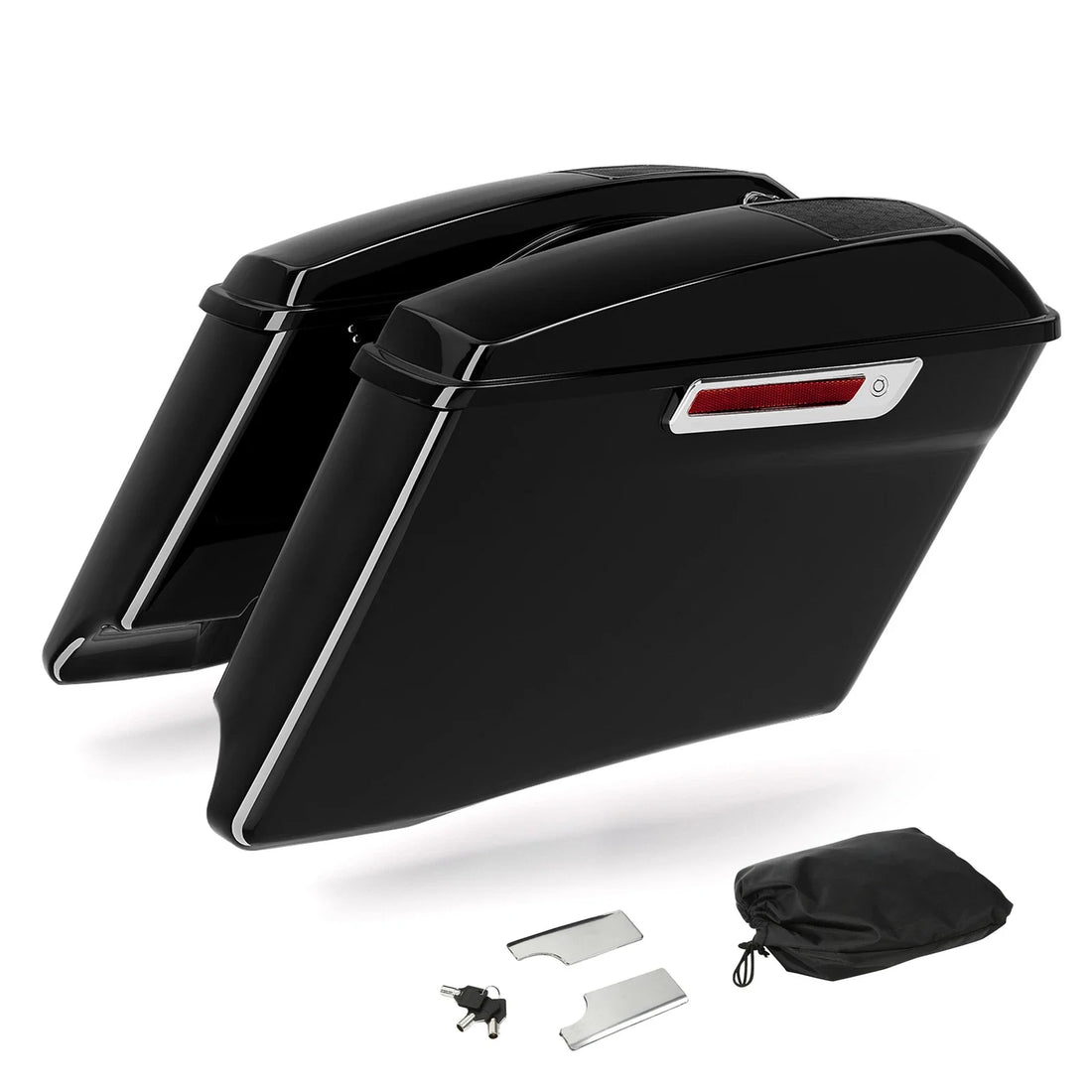 4" Extended Hard Saddlebag 6x9'' Speaker Lid Fit For Harley Touring Cvo 14-2024