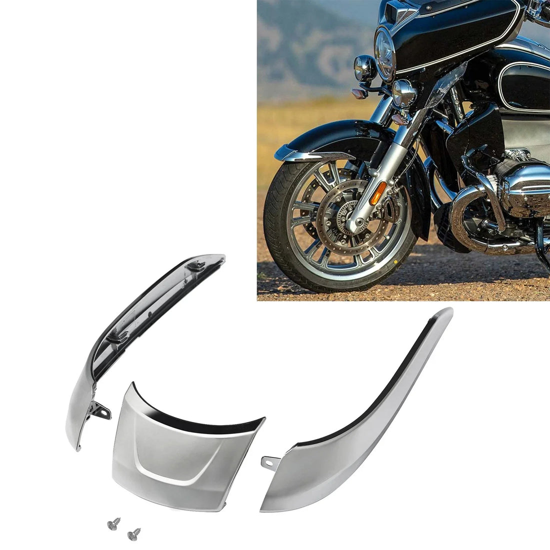 Front Fender Mudguard Extender Extension Fit For BMW R18 Transcontinental 21-25