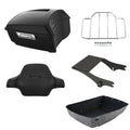Matte King Trunk Backrest Two-Up Mount Rack Fit For Harley Touring models 97-08