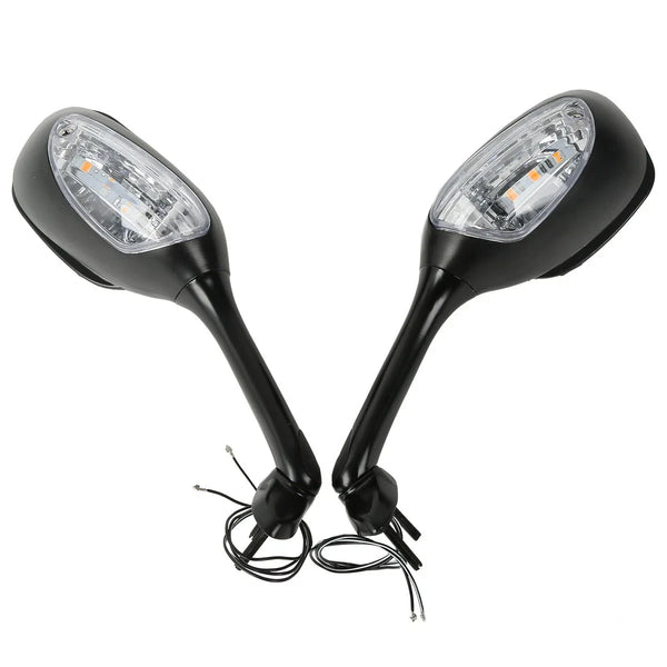 Rear View Mirrors W/ Turn Signal Fit For Suzuki GSXR600 750 06-25 GSXR1000 05-16