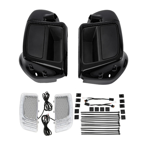Lower Vented Fairing Speaker Pod Turn Lights Fit For Harley Road Glide 2014-2023