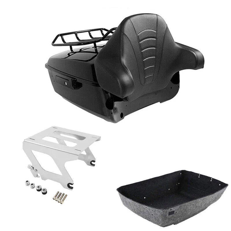 King Trunk Pad Rack Solo Mount Fit For Harley Sport Glide 2018-25